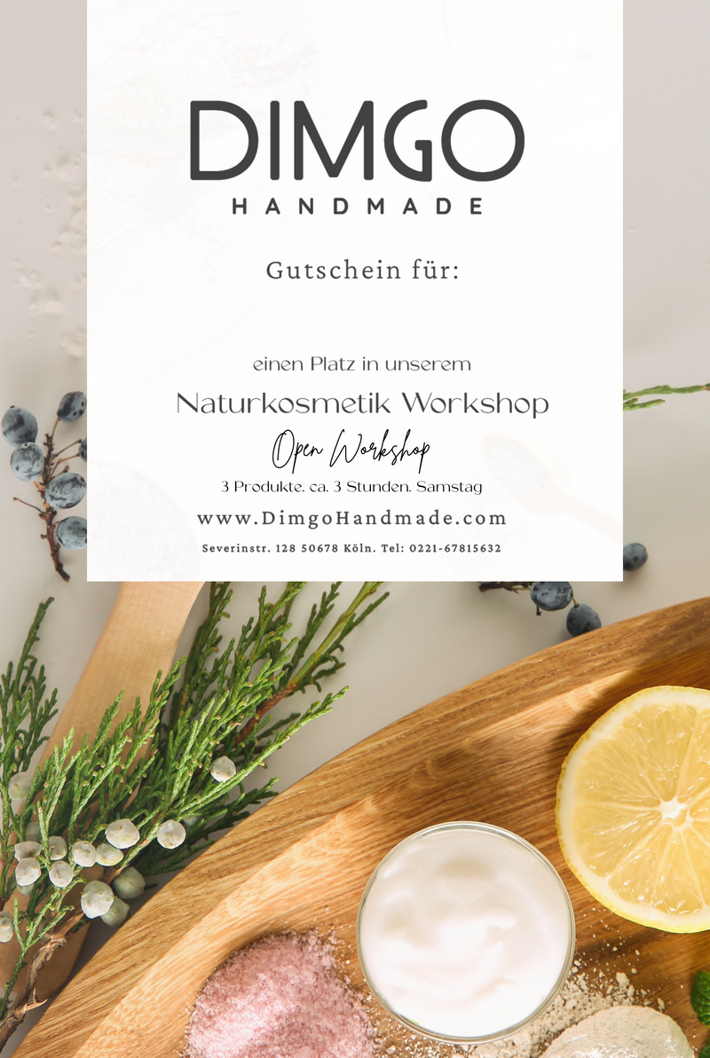 Naturkosmetik Workshop. GUTSCHEINE