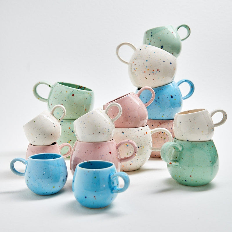 Handgemachte Konfetti Tasse EGG BACK HOME